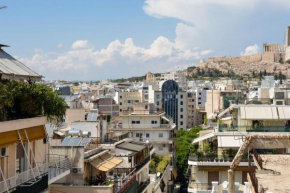Athen's Balcony view of the Acropolis next metro Fix